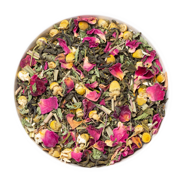 Herbal Infusion – With Chamomile, Lemon Balm & Rose known to support calming relaxation