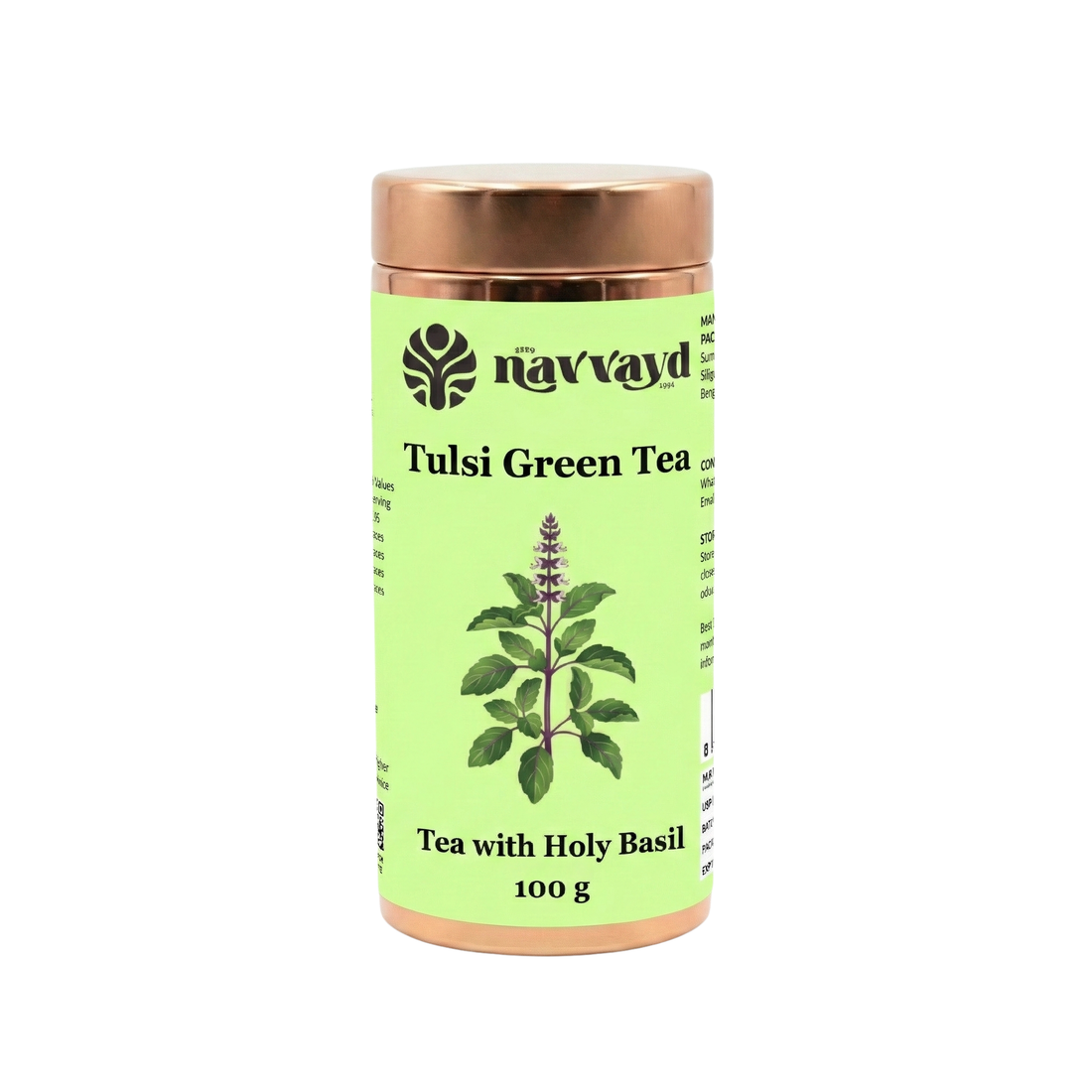 Tulsi Green Tea In Tin
