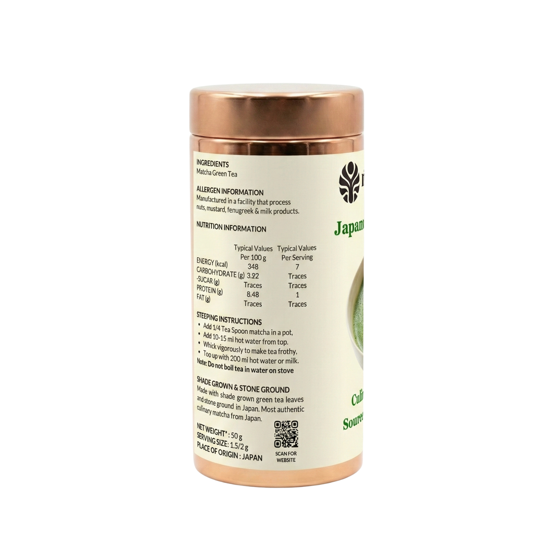 Japanese Culinary Matcha In Tin