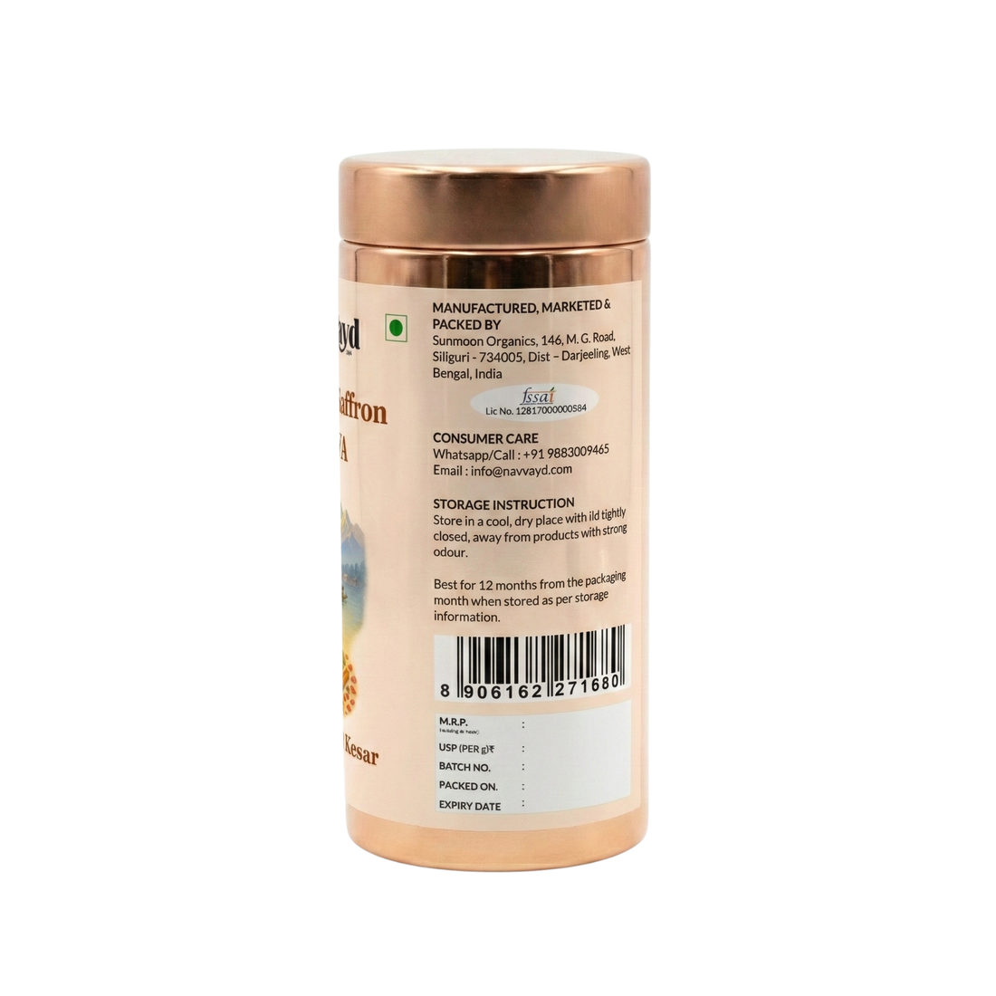 Kashmiri Saffron Kahwa In Tin