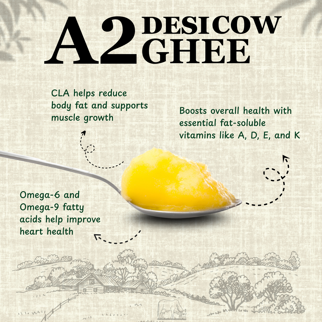 A2 Desi Cow Ghee - Bilona Churned
