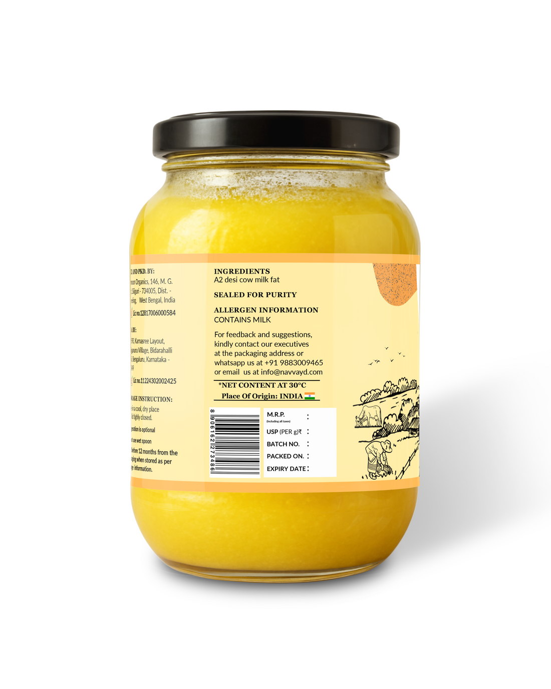 A2 Desi Cow Ghee - Bilona Churned