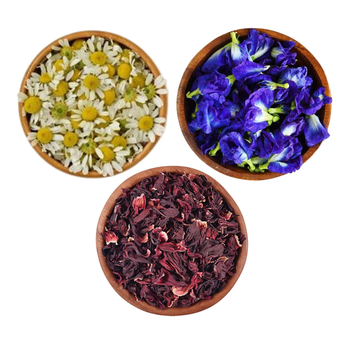 Chamomile - Blue Pea - Hibiscus (Caffeine Free) Herbal Infusion Trial Packs