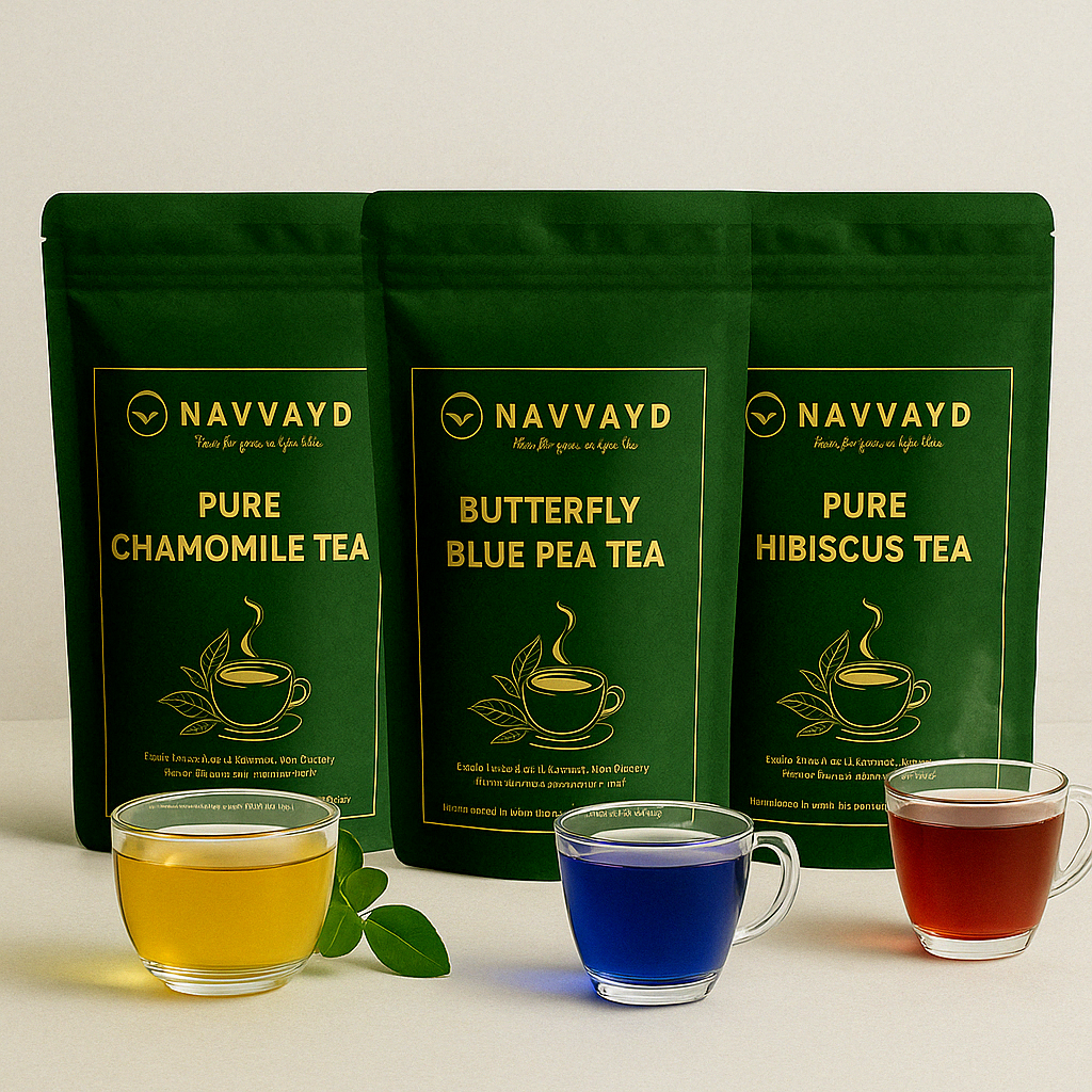 Chamomile - Blue Pea - Hibiscus (Caffeine Free) Herbal Infusion Trial Packs