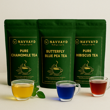 Chamomile - Blue Pea - Hibiscus (Caffeine Free) Herbal Infusion Trial Packs