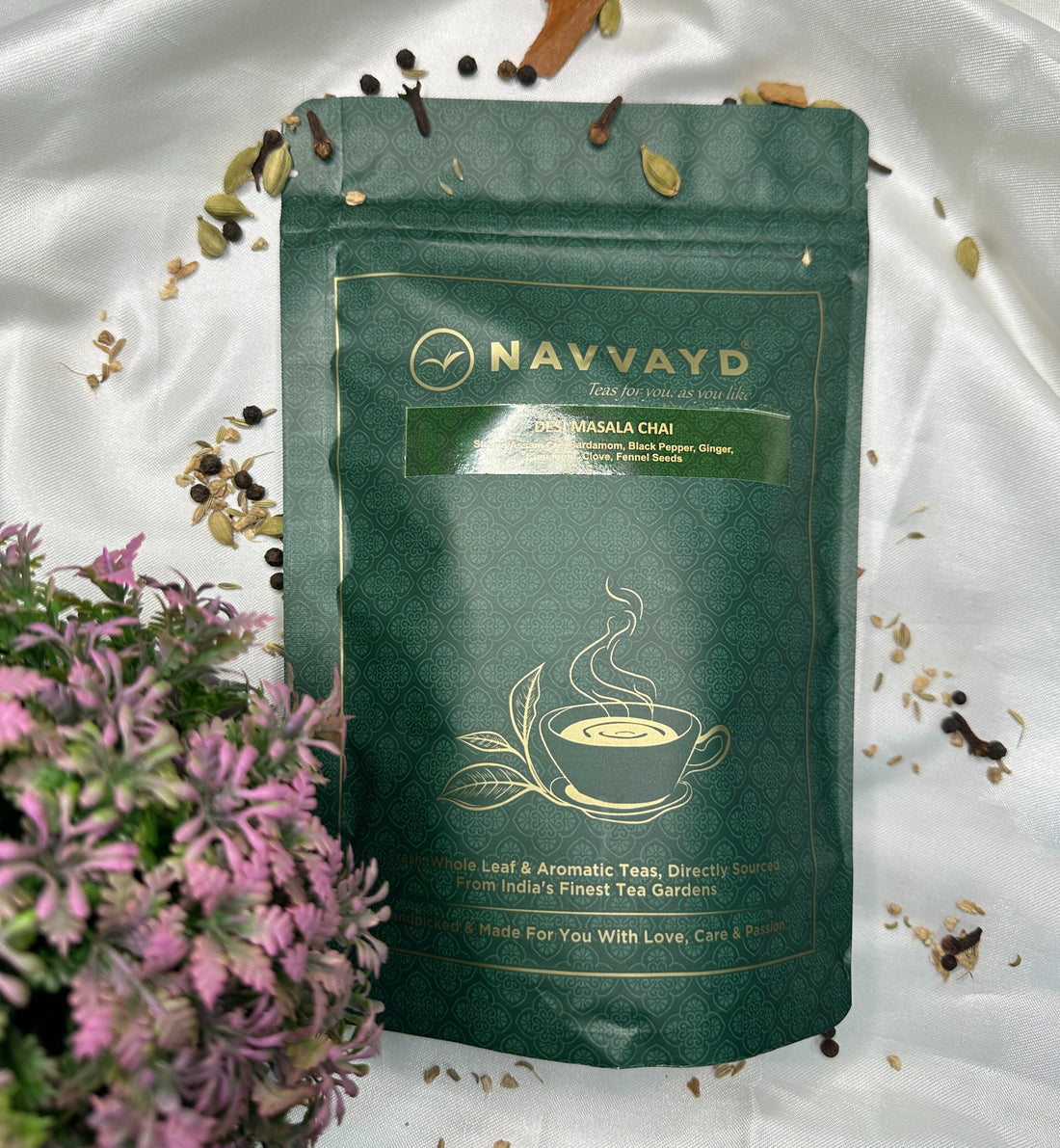 Super Delicious 7 Chai Pack - Jaipuriya Rose, Kolkata Street, Kesariya, Ginger Kadak, Elaichi Kadak, Desi Masala, Kadak Gold