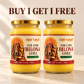 Navvayd Gir Cow Bilona Ghee in a 1 litre glass jars 