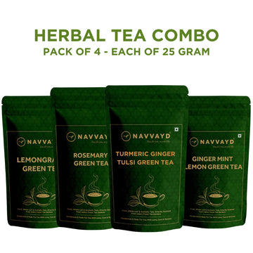 Herbal Tea Trial Packs- Pack of 4 - 25 gm Each