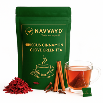 Hibiscus Cinnamon Clove Green Tea - Teabags