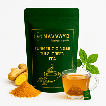 Turmeric Ginger Tulsi Green Tea - Teabags
