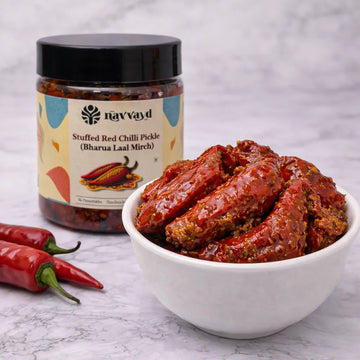 Lal Mirch ka Bharua Achaar | Stuffed Red Chilli Pickle 500 G x 2 Jars