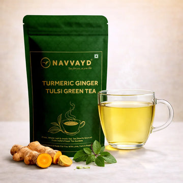 Turmeric Ginger Tulsi Green Tea