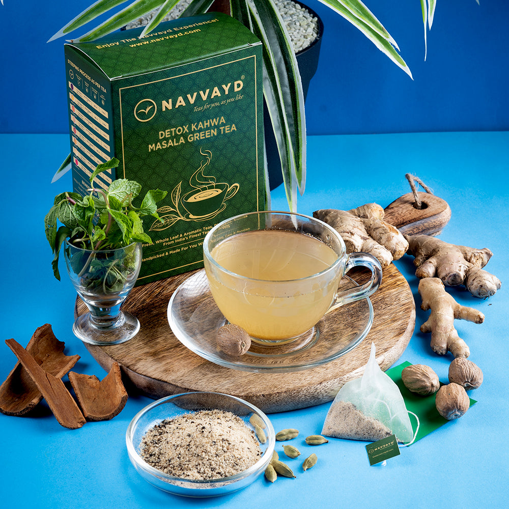 Detox Kahwa Masala Green Tea - Teabags