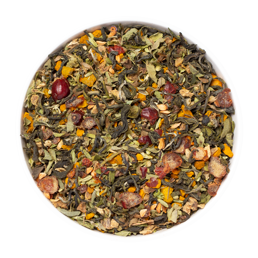 Herbal Infusion – With Turmeric, Ginger & Tulsi known to support comfort & daily wellness
