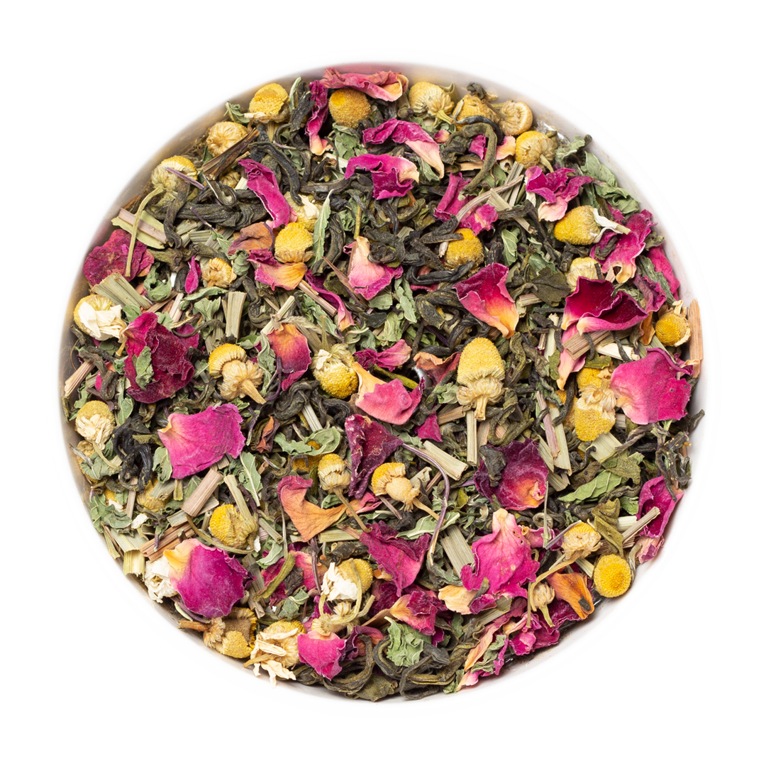 Herbal Infusion – With Chamomile, Lemon Balm & Rose known to support calming relaxation